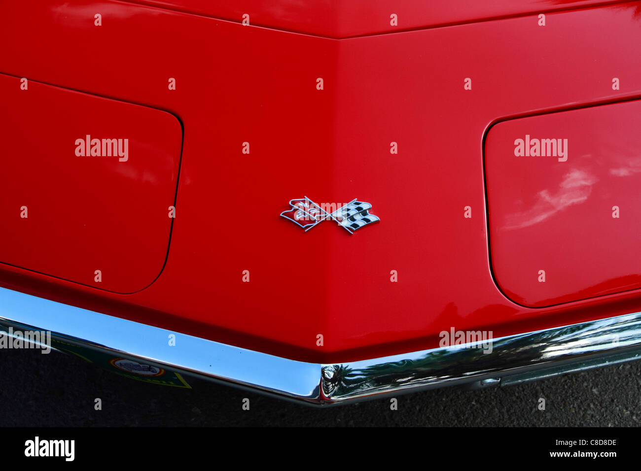 Chevrolet Corvette Stingray, bonnet detail Stock Photo
