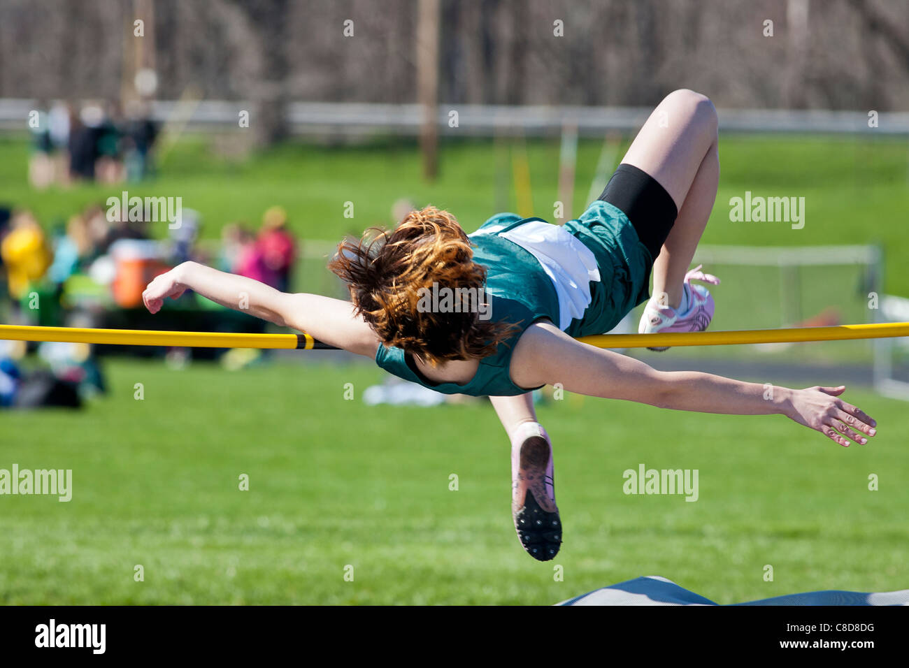 Teen track and field jump hires stock photography and images Alamy