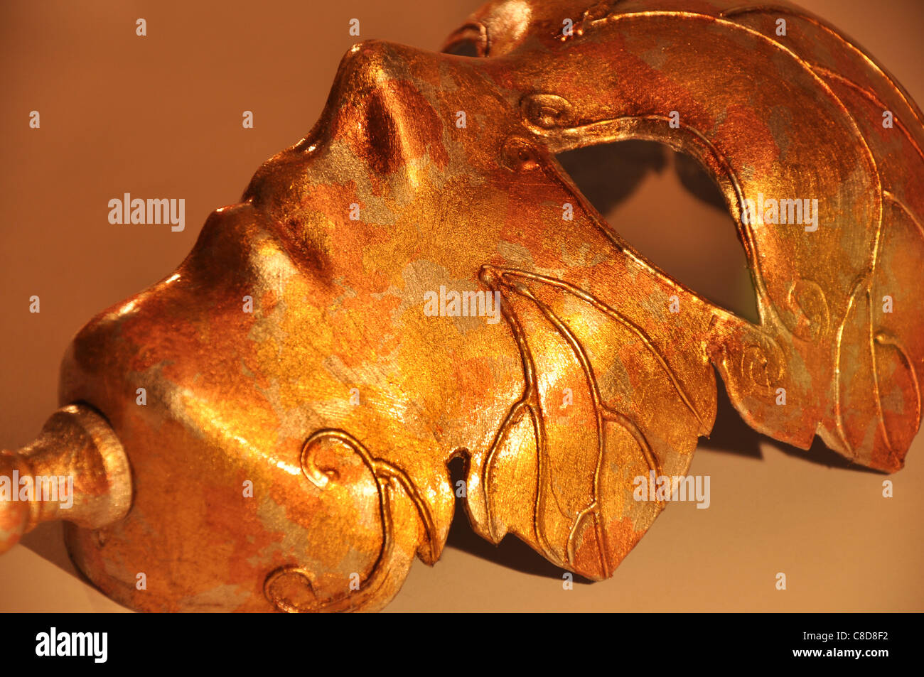 Close up of a Venetian Mask Stock Photo