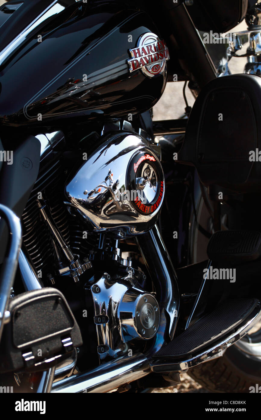 Harley Davidson Screamin´ Eagle, motor detail Stock Photo