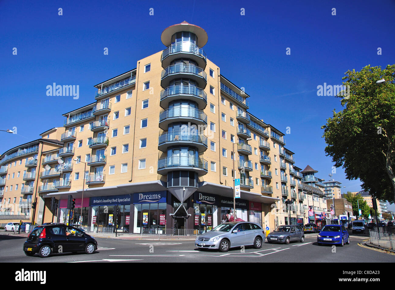 Modern Apartment Building High Street Feltham London - 