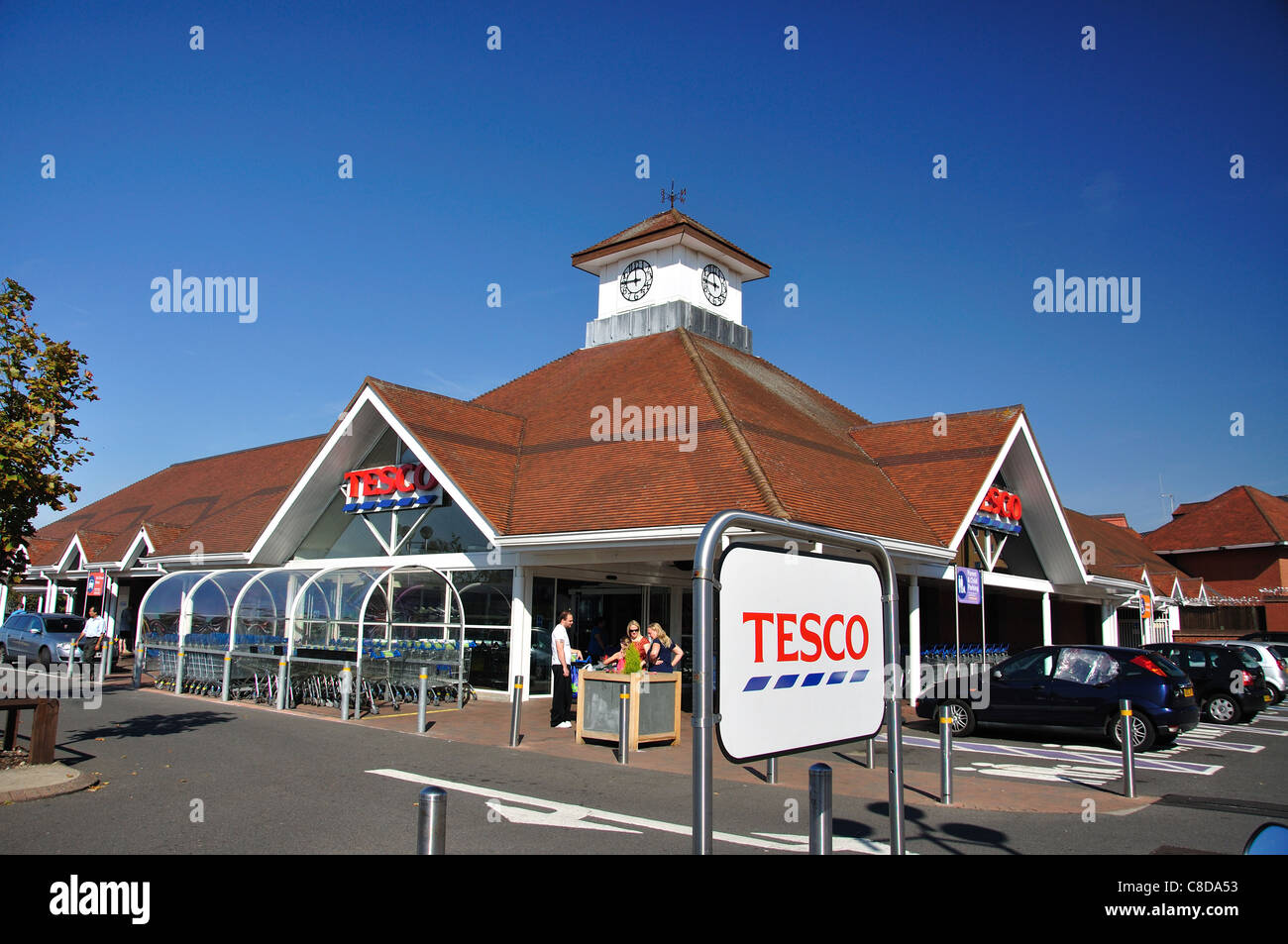 Tesco superstore high street feltham hires stock photography and