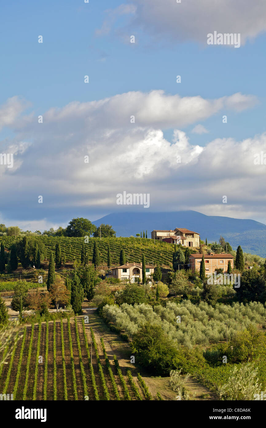 Storm Clouds of Tuscany Stock Photo