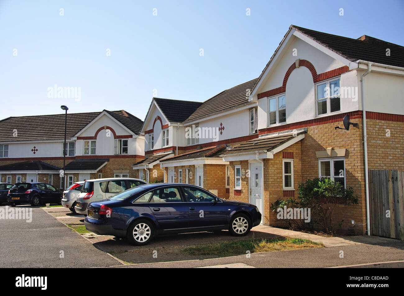 Modern housing, Tilley Road, Feltham, London Borough of Hounslow