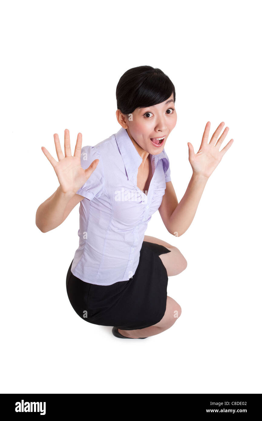 Full length portrait surprised business Cut Out Stock Images & Pictures ...