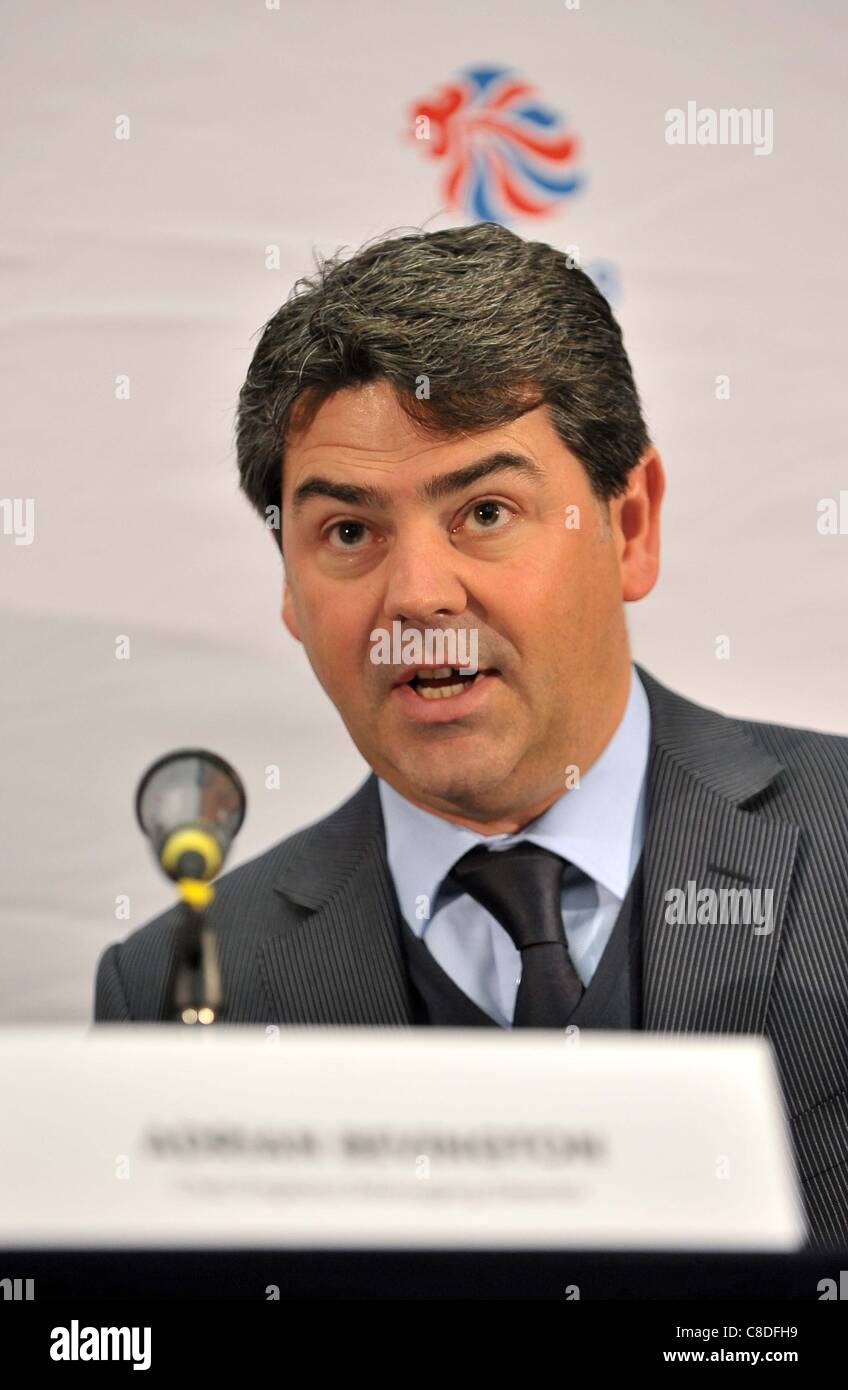 WEMBLEY STADIUM, LONDON, UK, Thursday 20/10/2011. Club England Managing Director Adrian Bevington. English Football Association (FA) press conference announcing Team GB mens and womens football team managers for London 2012 Olympics. Stock Photo