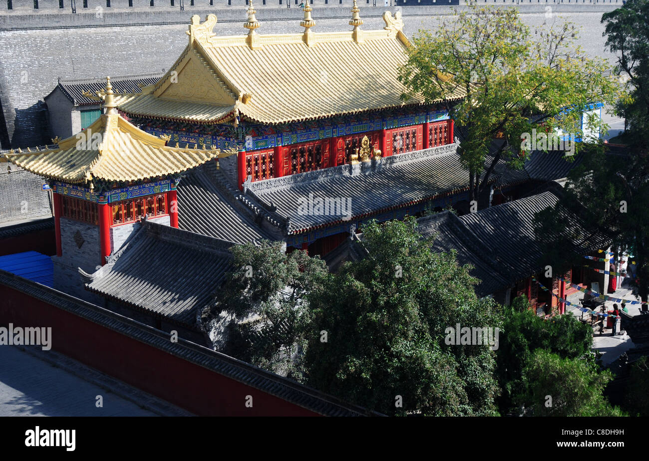 Historic lamasery in Xian, China Stock Photo