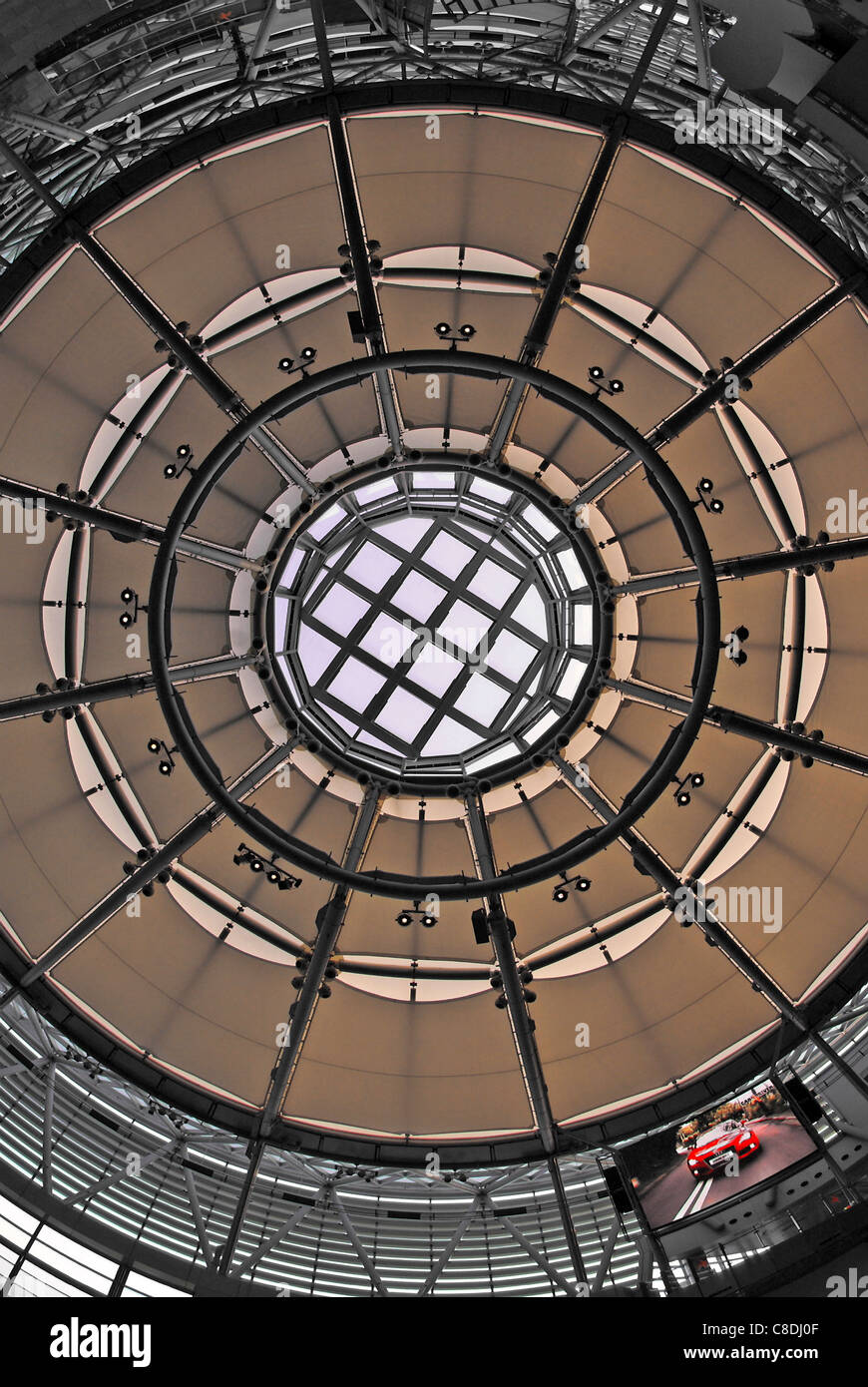 The View Up To The Ceiling Of The New Cyberport It Business And