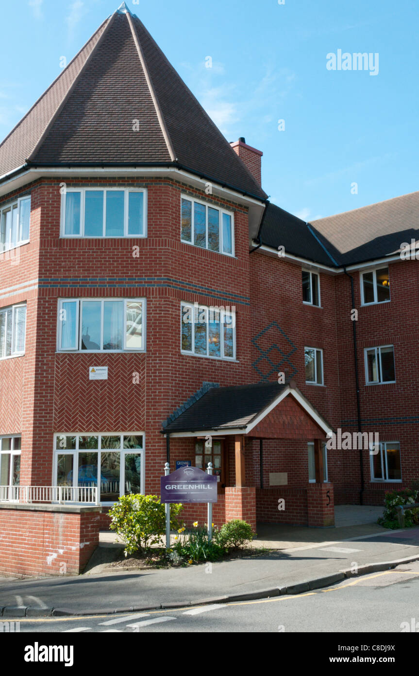 Greenhill care home, run by Mission Care, in Bromley, South London Stock Photo