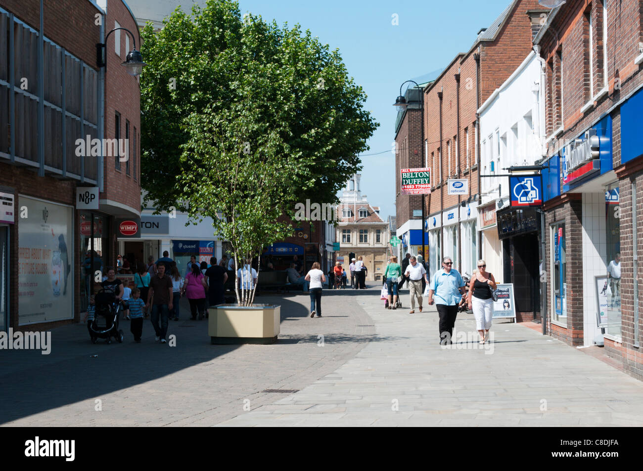 New Conduit Street in King's Lynn town centre Stock Photo Alamy