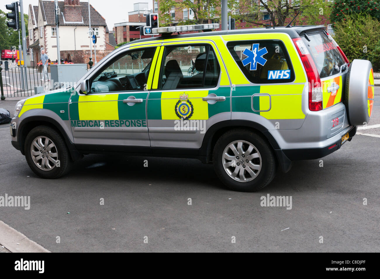 A paramedic fast medical response vehicle in King's Lynn, Norfolk Stock Photo