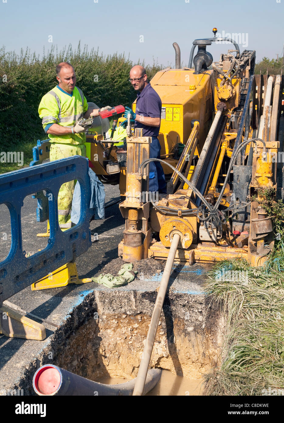 Laying Underground Pipe High Resolution Stock Photography and Images