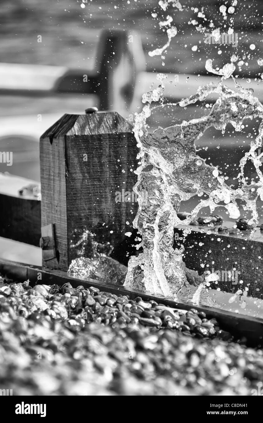 Wet beach pebbles Black and White Stock Photos & Images - Alamy