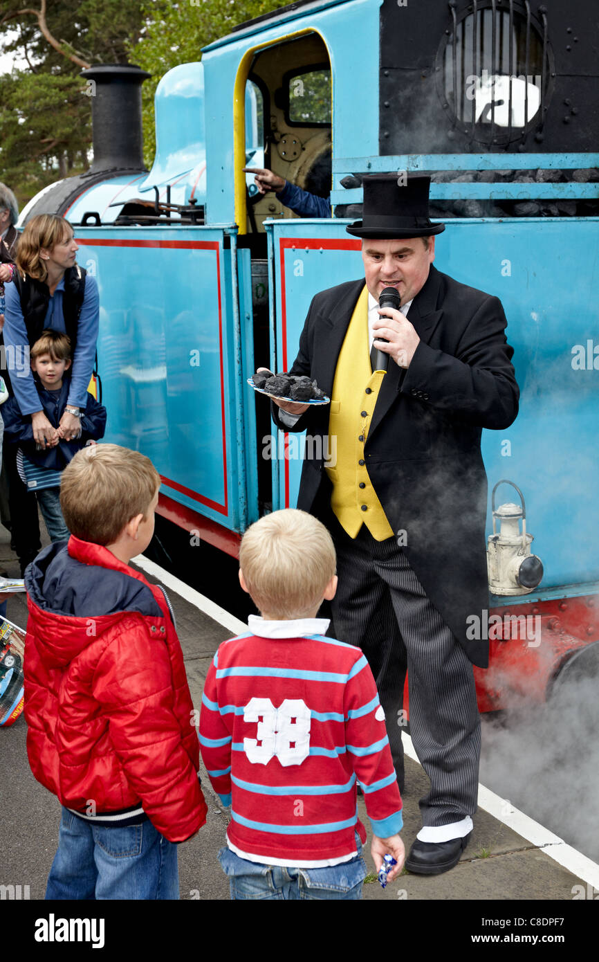 Thomas the Tank Engine and Sir Topham Hatt Cheltenham Rail Station, Gloucestershire England UK Stock Photo