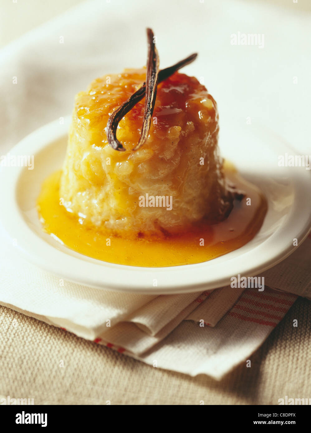Individual Rice Pudding Individual rice pudding Stock Photo - Alamy