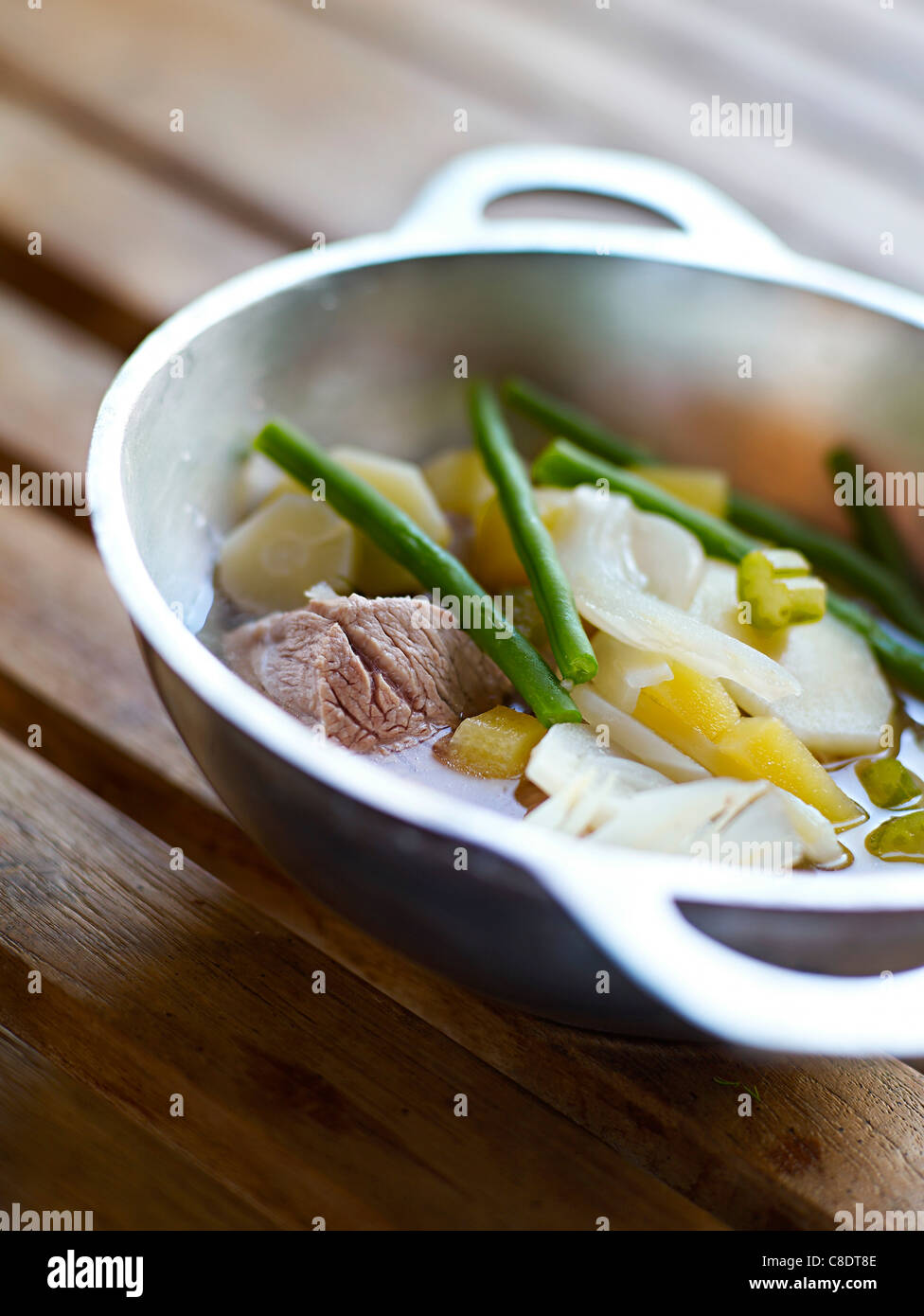 Stewed veal and vegetables Stock Photo Alamy