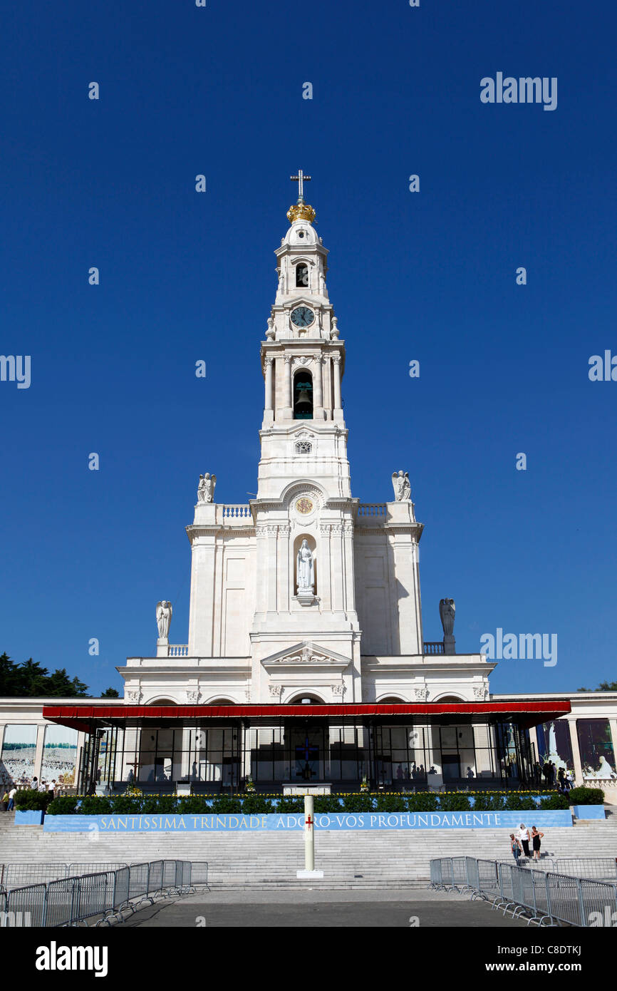 The Basilica at Fatima, Portugal. Stock Photo