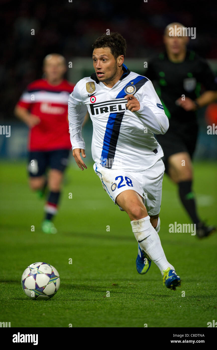 Mauro Zarate of Inter Milan Stock Photo