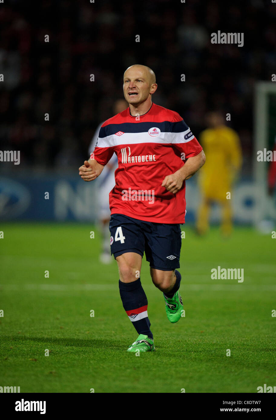 Florent Balmont of Lille Olympique Sporting Club Stock Photo