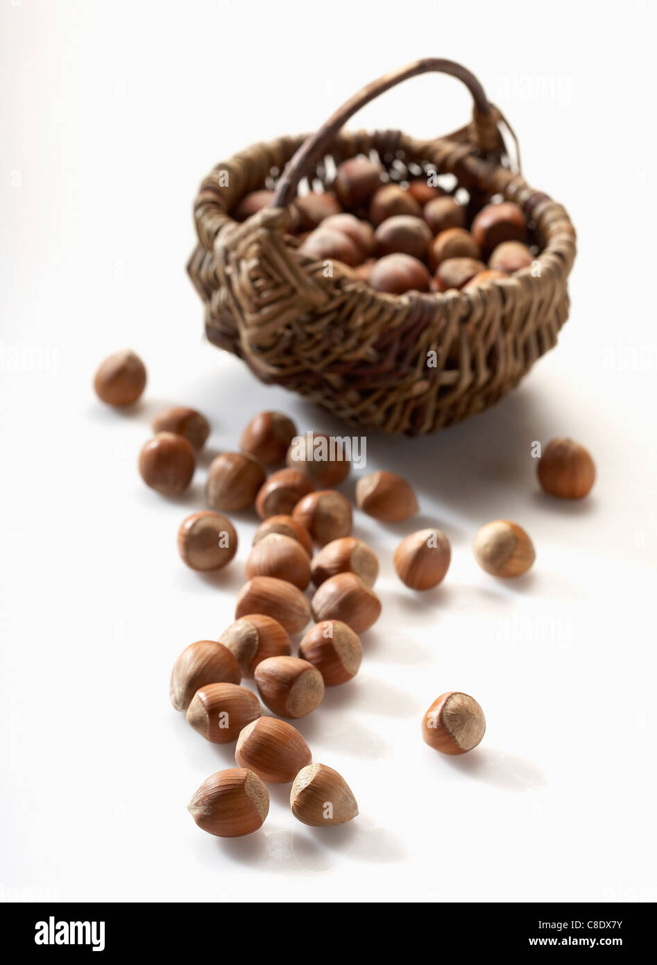 Basket of walnuts Stock Photo Alamy