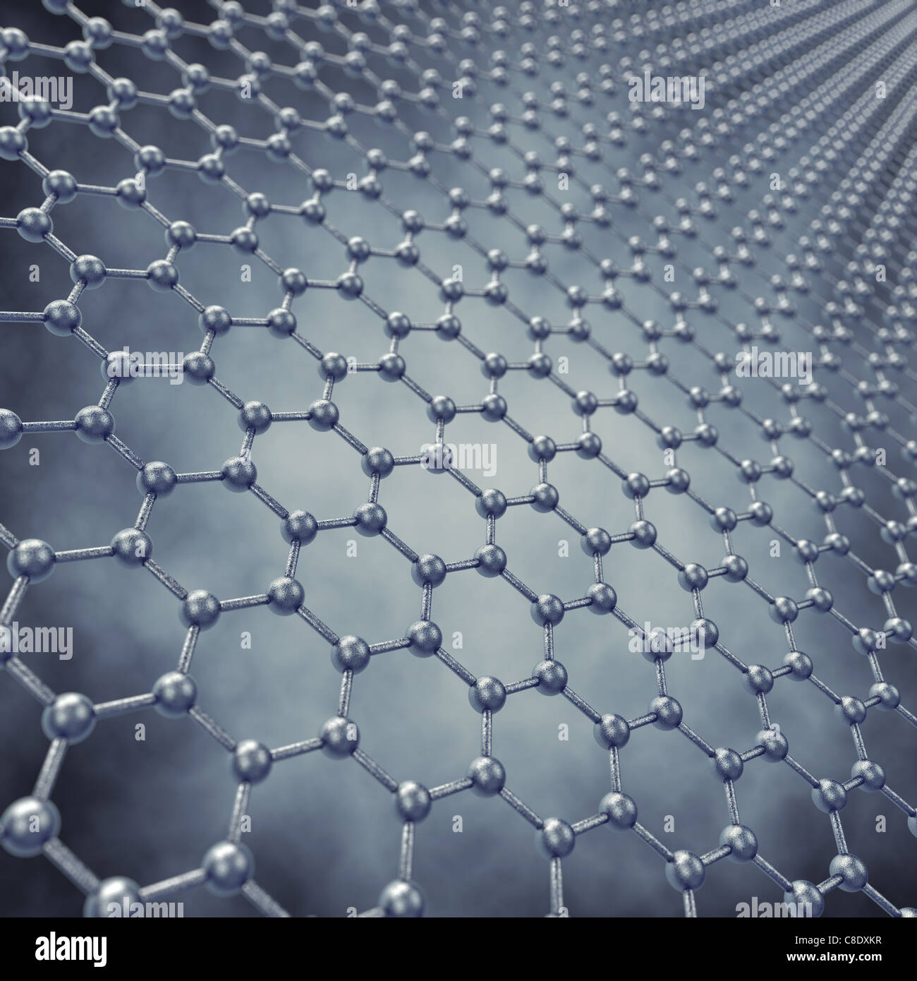 Graphene sheet model , 3d illustration Stock Photo Alamy