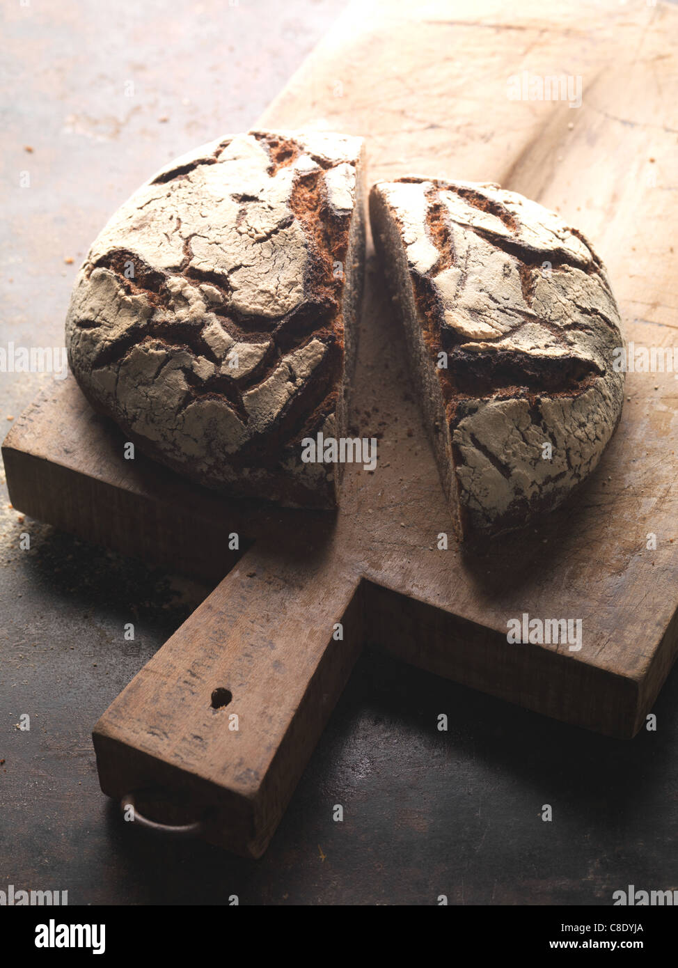 Round loaf of bread Stock Photo Alamy