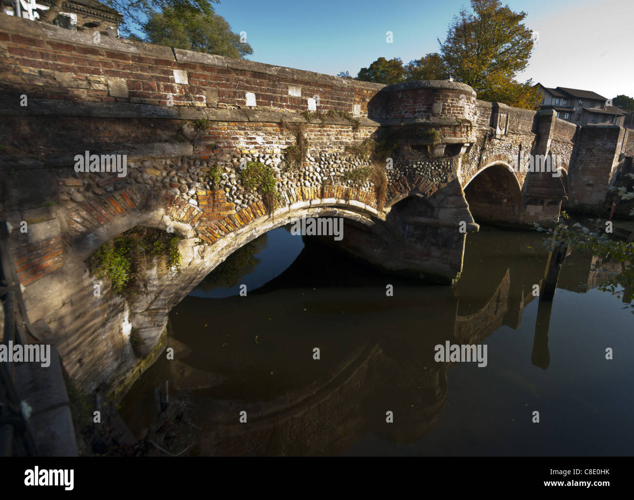 Bishop Bridge is a medieval bridges which span the River Wensum in