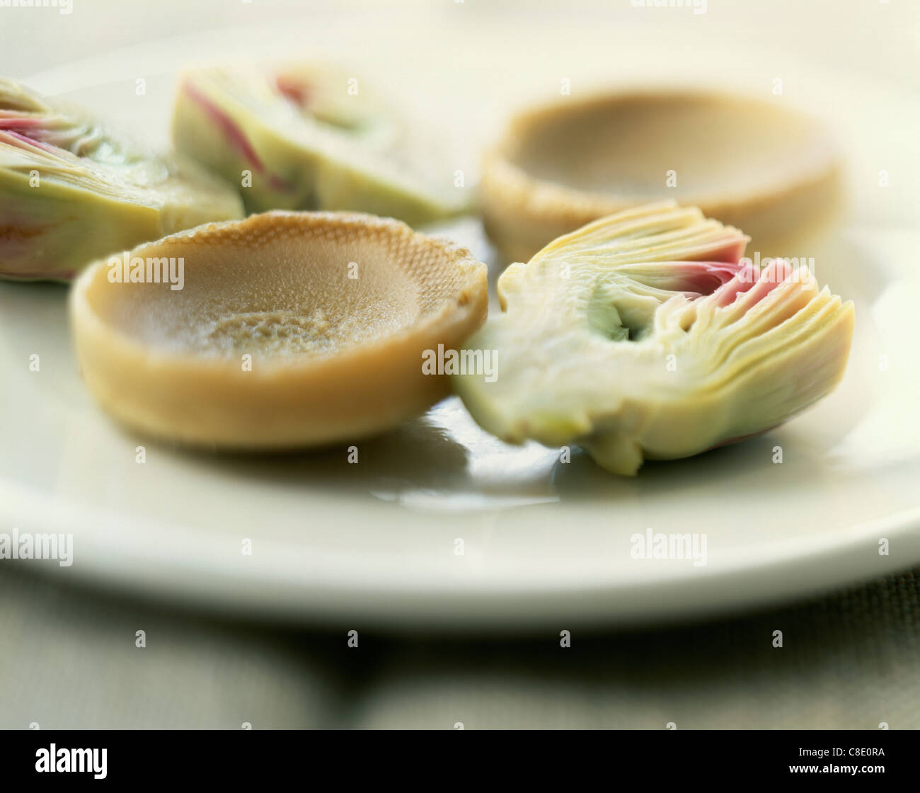 Artichoke base and heart Stock Photo Alamy