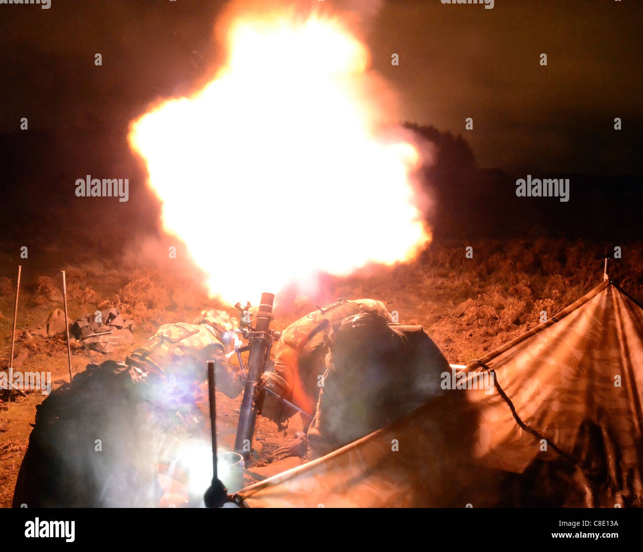 The L16A2 81mm Mortar is a Battlegroup level indirect fire weapon which