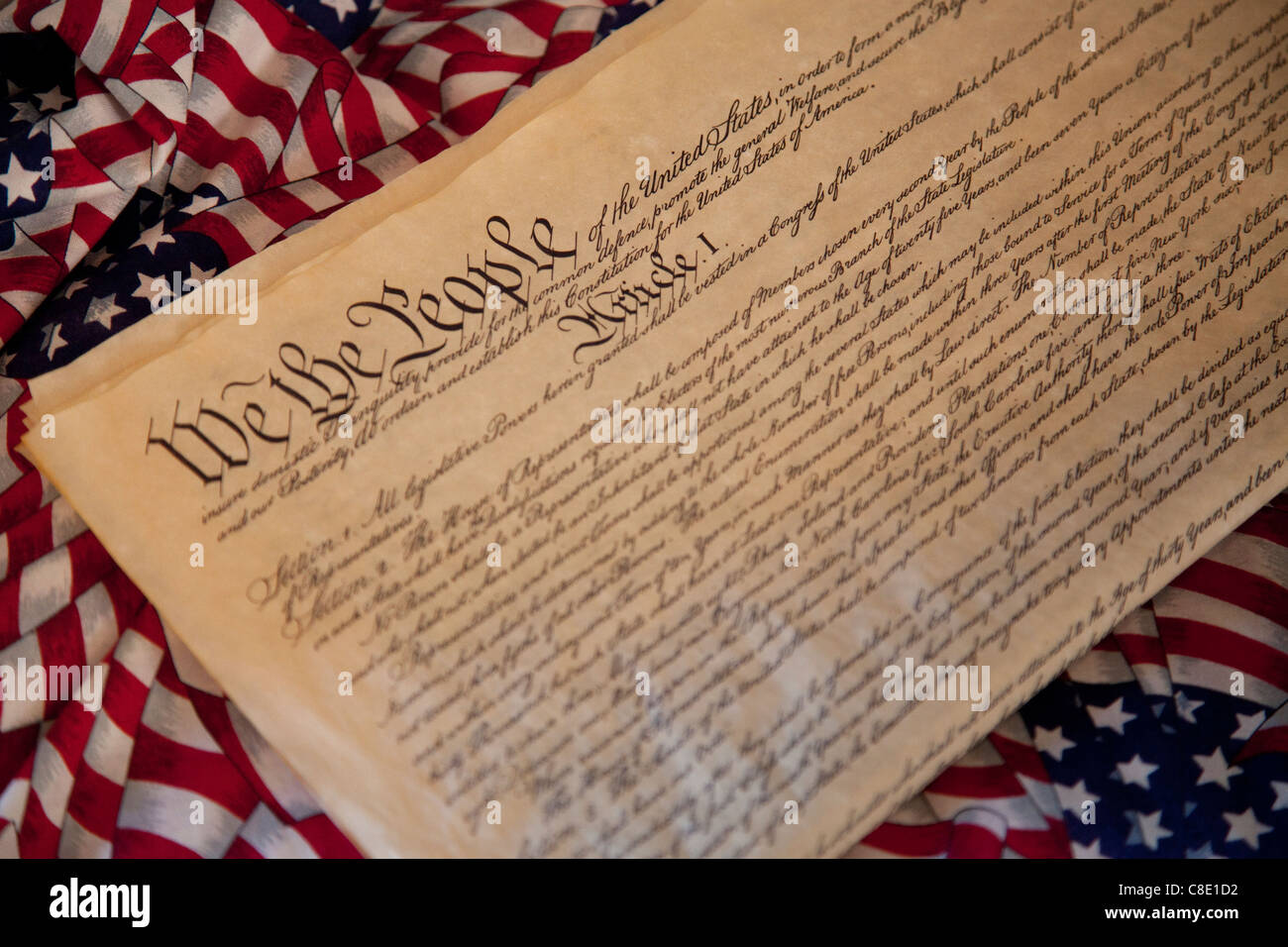 Consitution of the United States of America Stock Photo