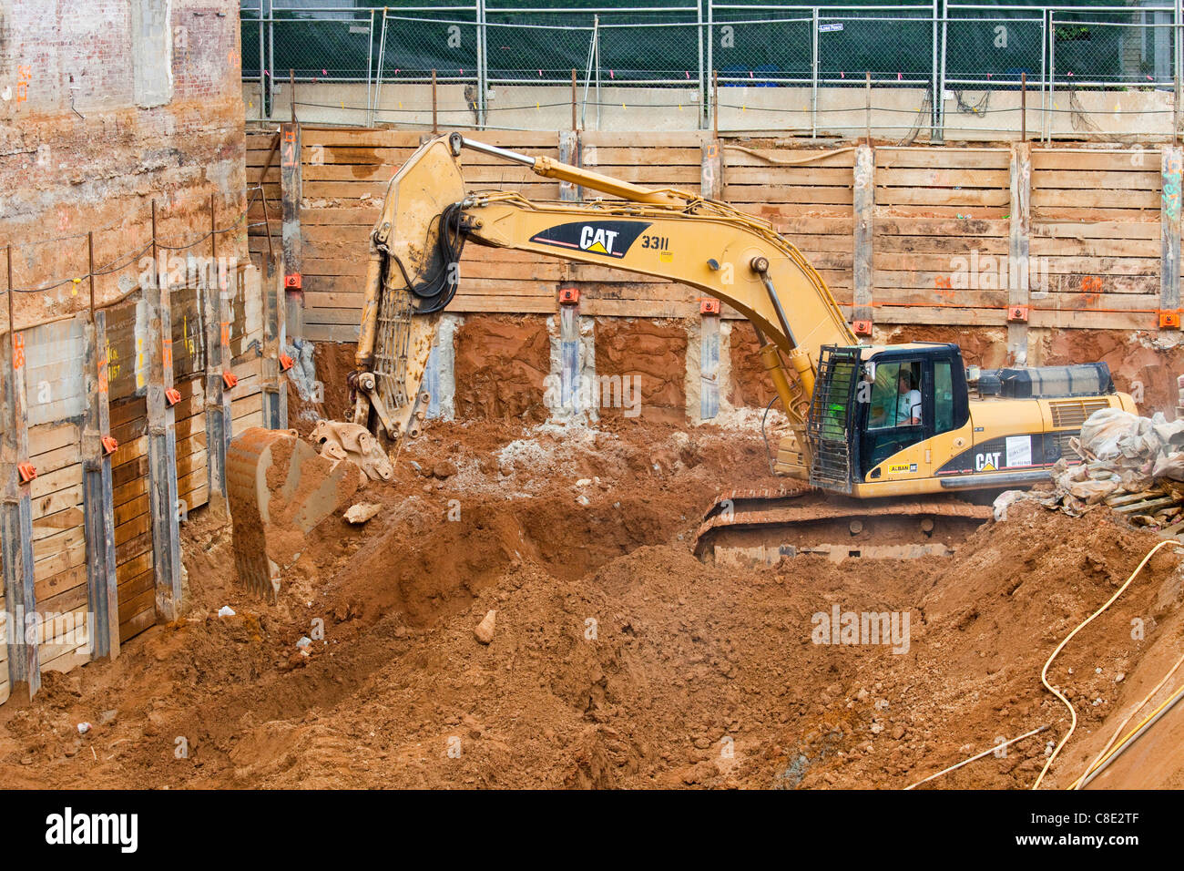 New building construction, 14th and R Street NW, Washington DC Stock