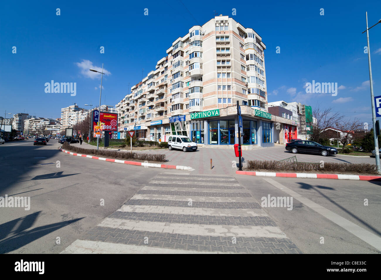 Centre of Pitesti town in Romania Stock Photo Alamy