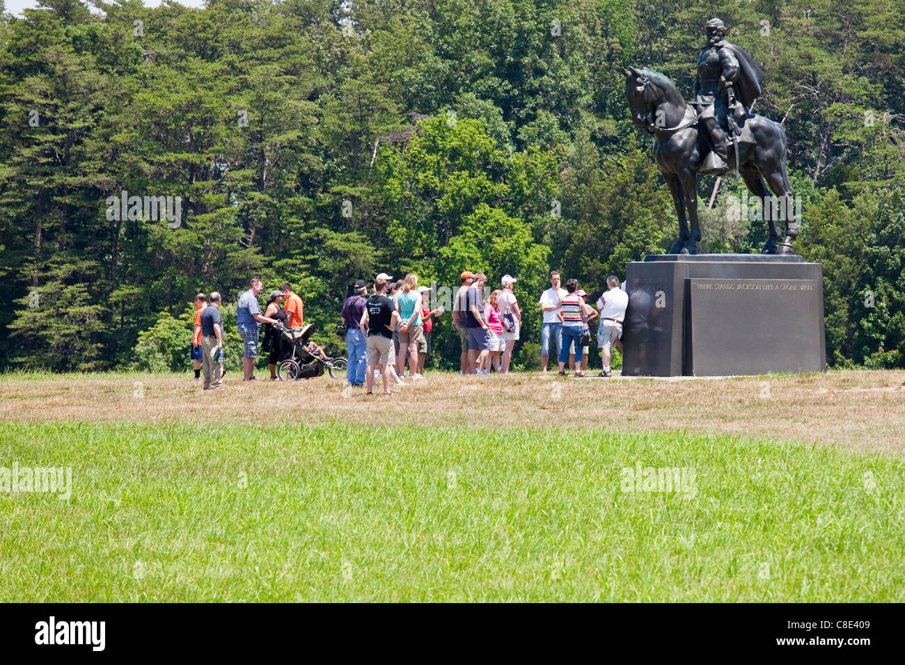 Stonewall Jackson, Manassas Junction or Bull Run Battleground Civil War site, Virignia, USA Stock Photo