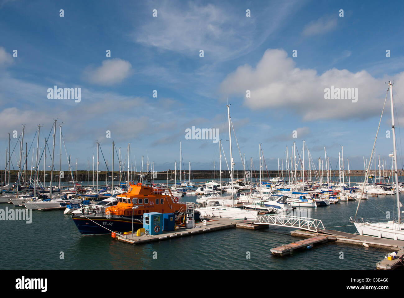 Holyhead Marina, Isle of Anglesey, Wales Stock Photo - Alamy