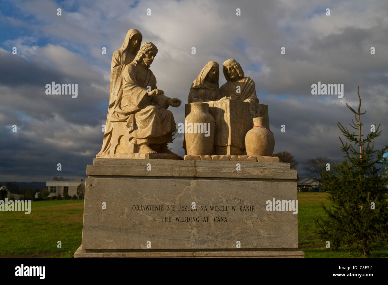 Statue in the Rosary Garden at Our Lady of Czestochowa in Doylestown