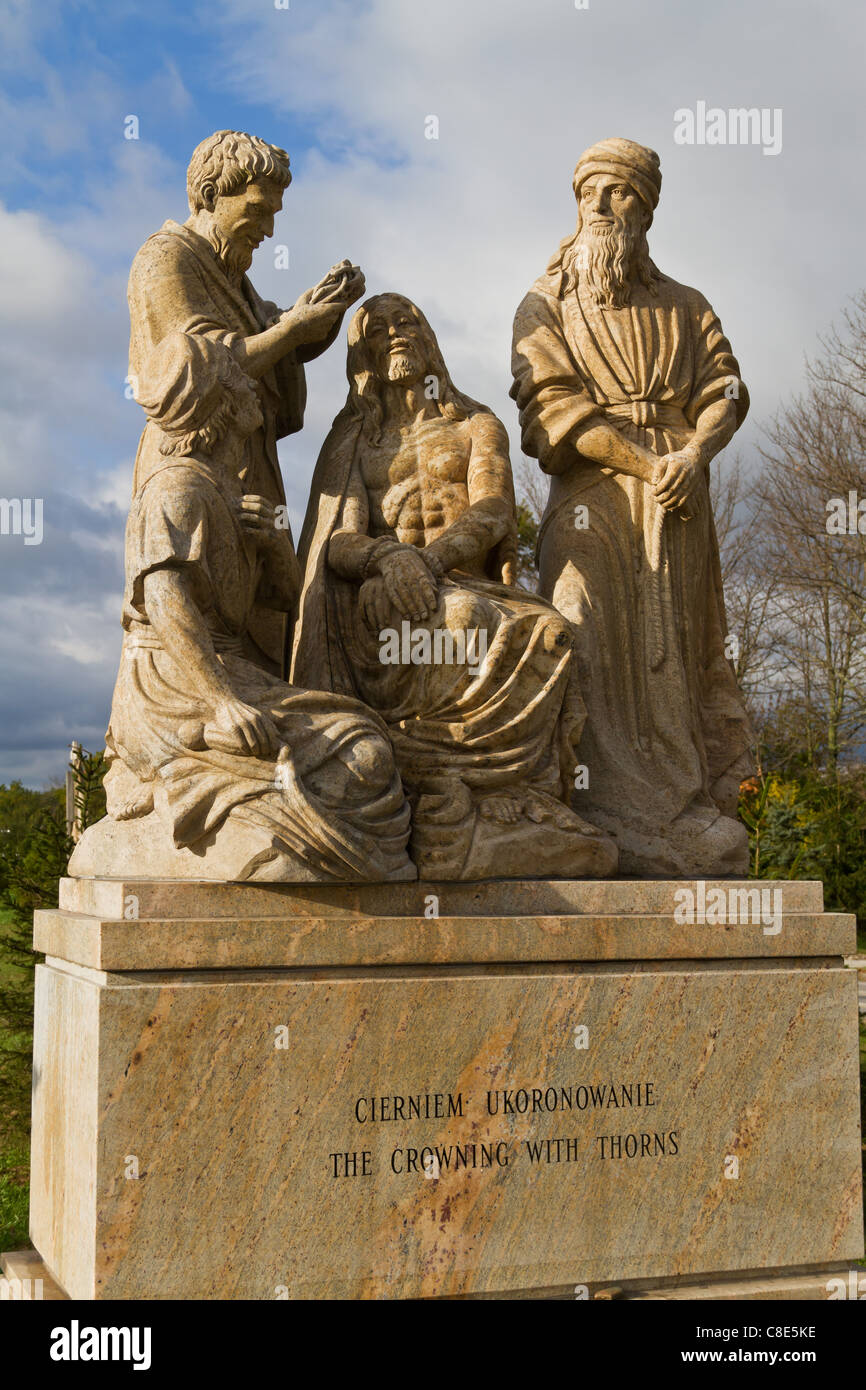 Statue in the Rosary Garden at Our Lady of Czestochowa in Doylestown