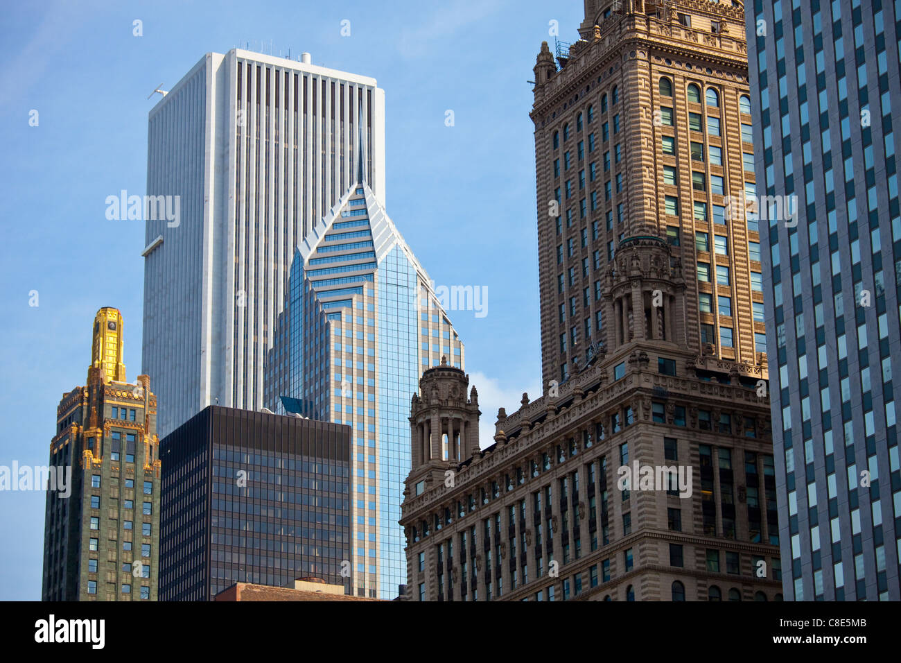 Skyline, Chicago, Illinois Stock Photo