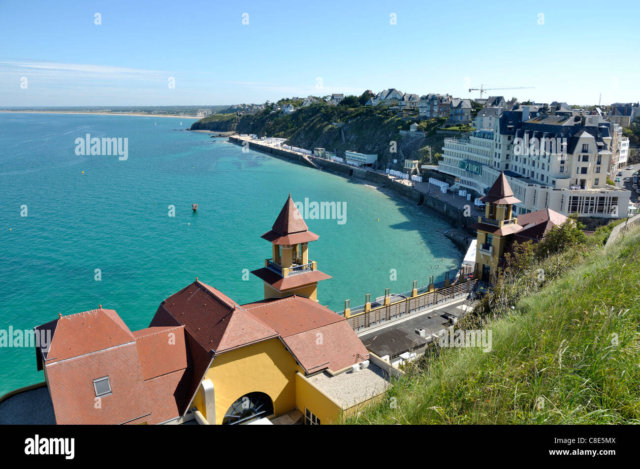Granville casino and promenade of Plat Gousset (Manche, Normandy