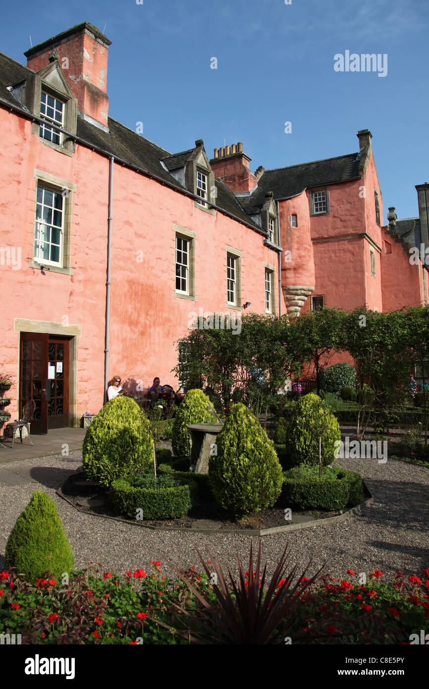 Town of Dunfermline, Scotland. Gardens and south elevation of the