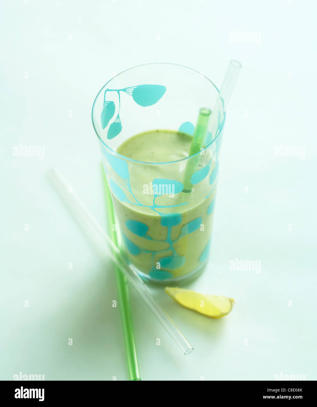Energetic avocado milk shake Stock Photo - Alamy