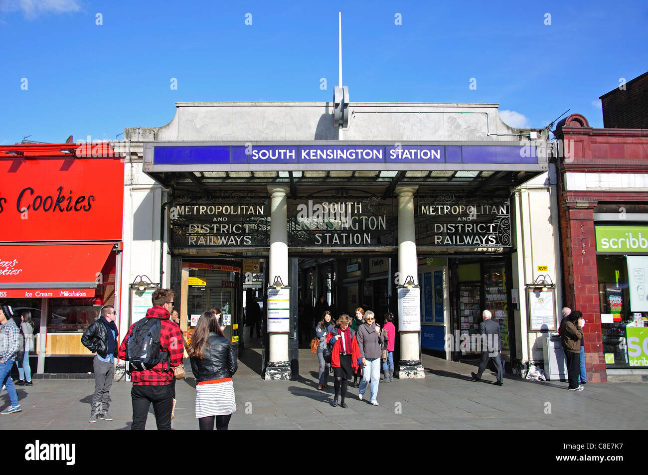 South Kensington Underground Station, South Kensington, Royal Borough of Kensington and Chelsea, London, England, United Kingdom Stock Photo