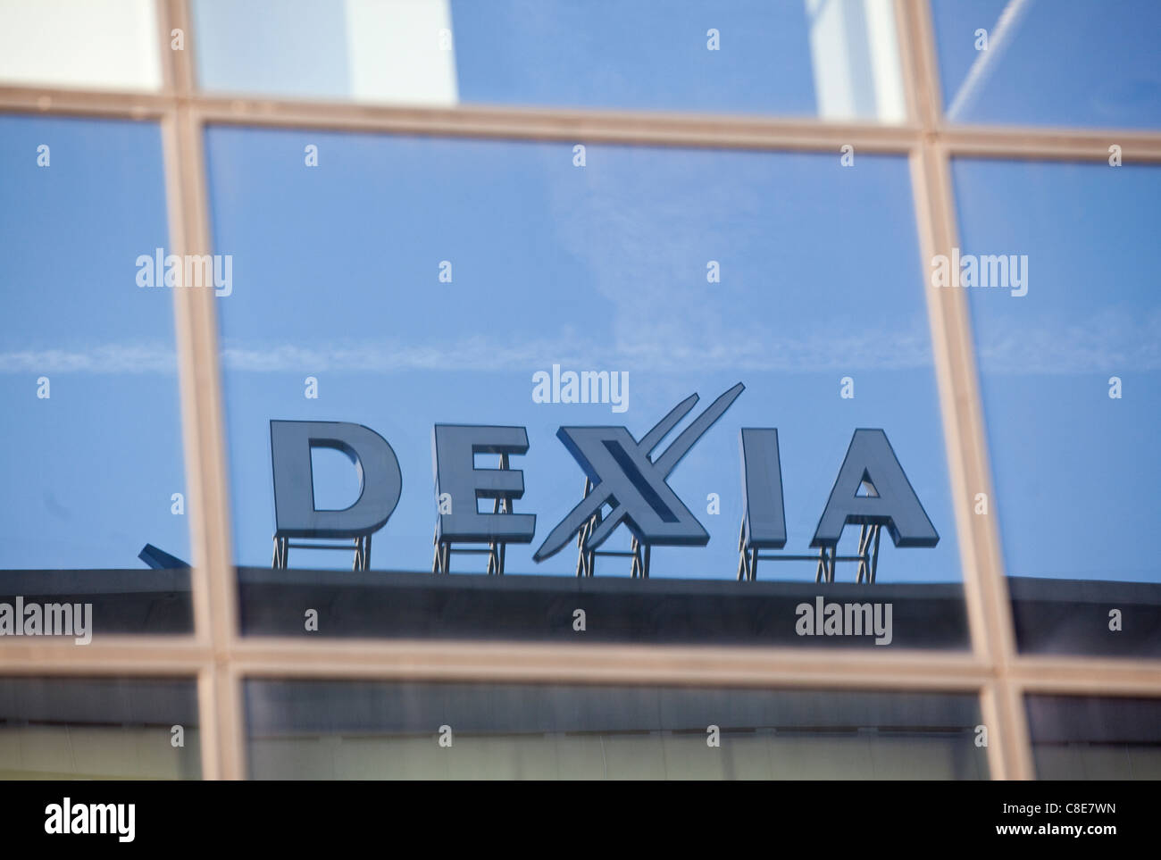 Dexia bank in Brussels Stock Photo