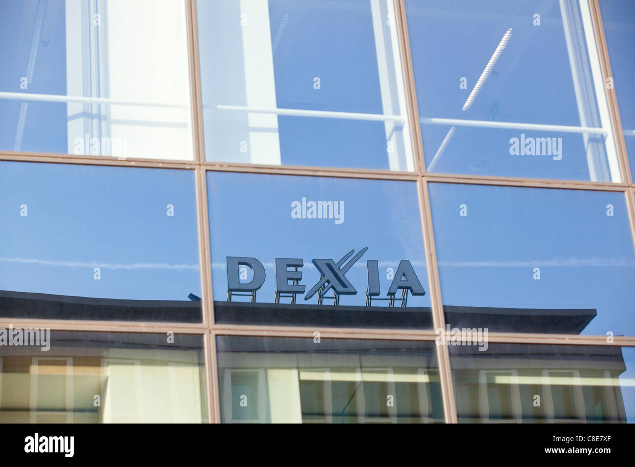 Dexia bank in Brussels Stock Photo