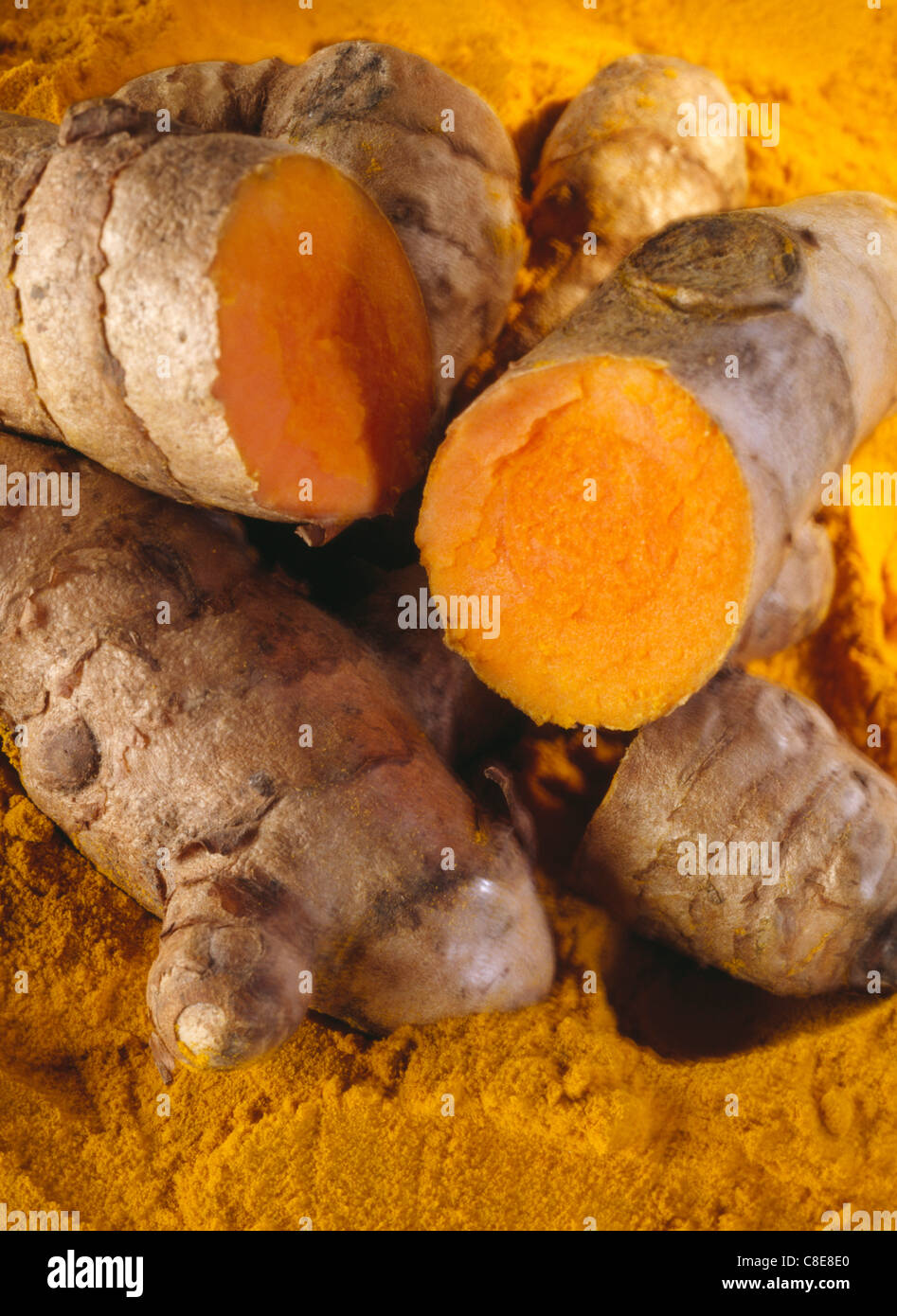 Hard Turmeric Roots Turmeric roots hi-res stock photography and images - Alamy