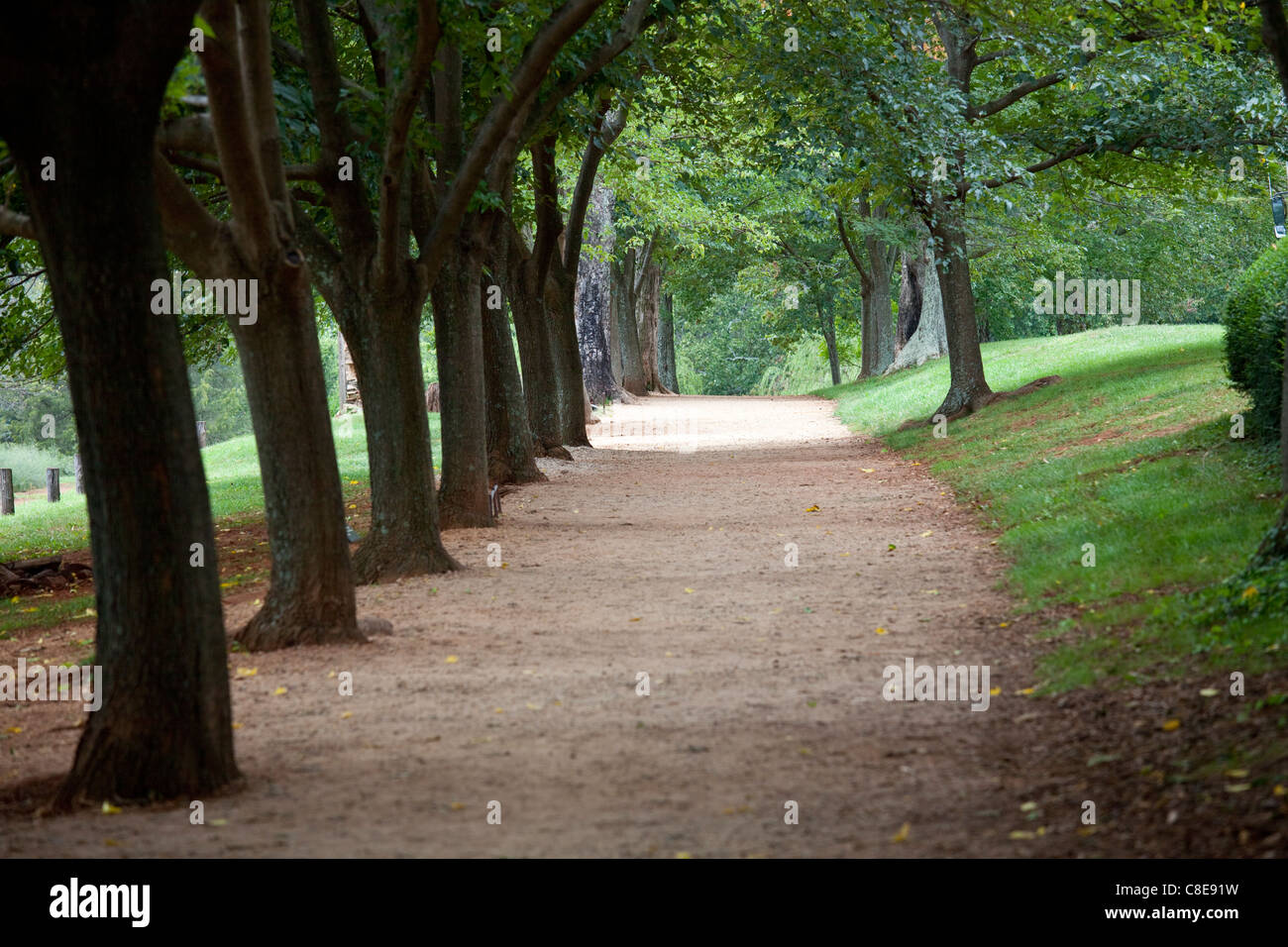 The grounds of Thomas Jefferson home, Monticello, Virginia USA Stock Photo