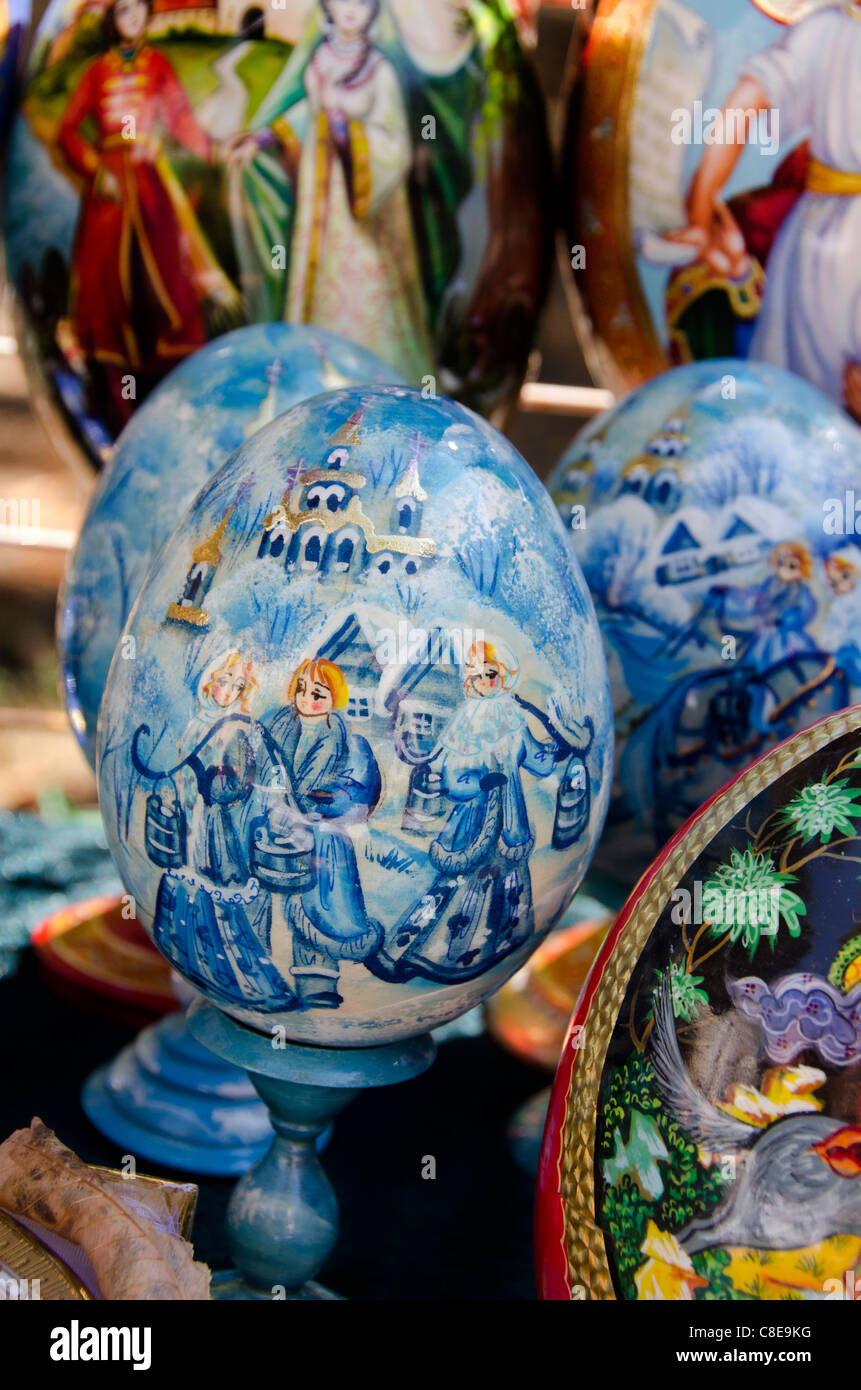 Ukraine, Odessa. Typical hand painted Ukrainian / Russian style