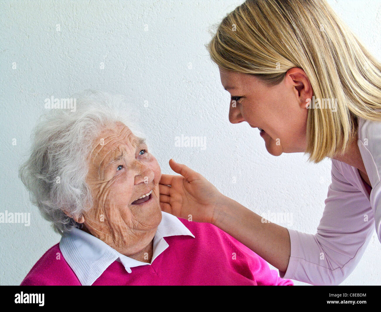 White Haired Old Lady Stock Photos White Haired Old Lady Stock
