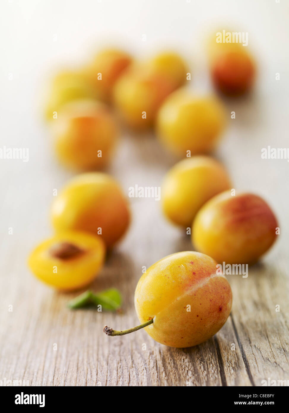 Mirabelle plums Stock Photo