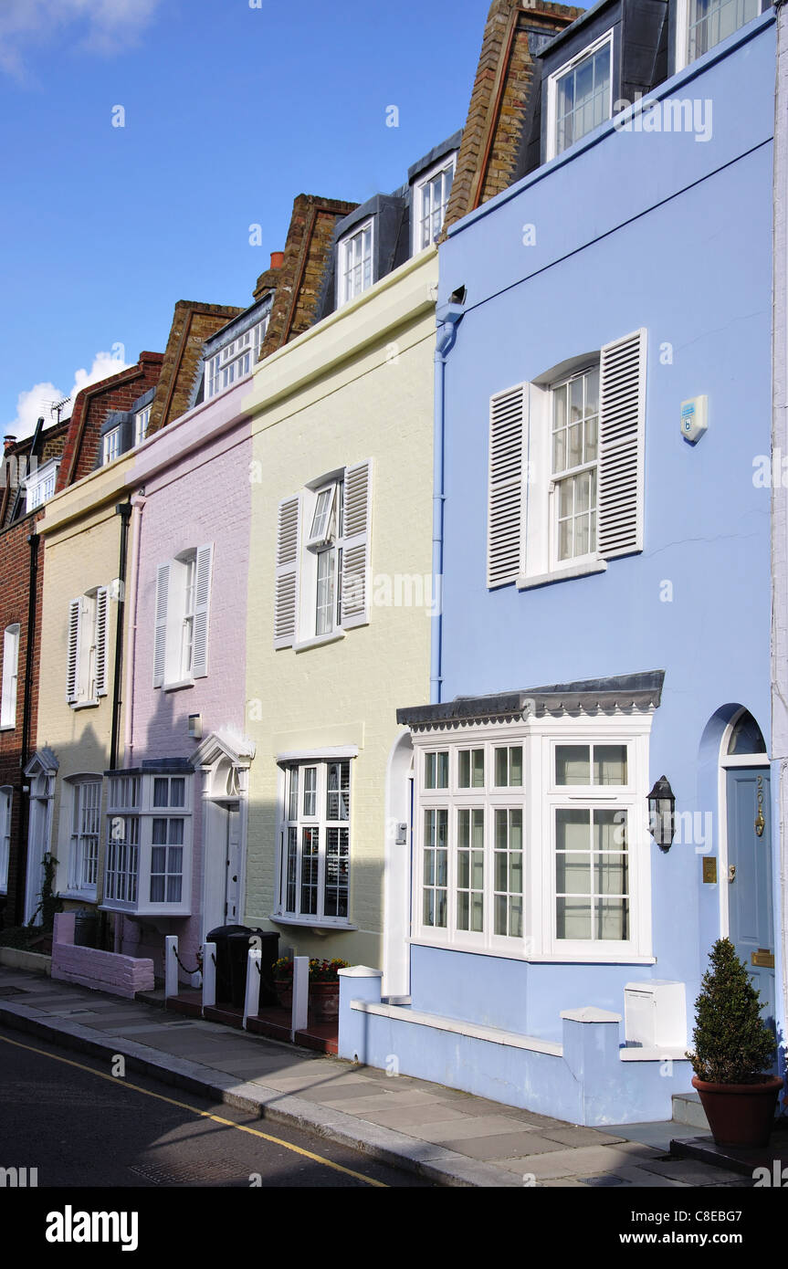 Town houses on Godfrey Street, Chelsea, Royal Borough of Kensington and Chelsea, London, Greater