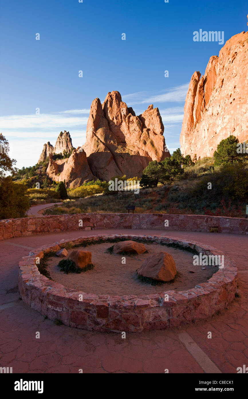 South Gateway Rock, Garden of the Gods. National Natural Landmark, Colorado Stock Photo